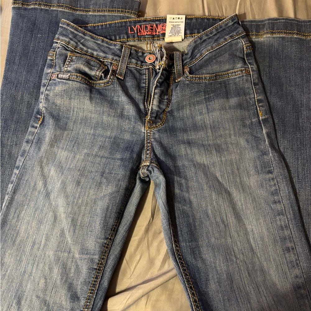 Cinch Blue Boot Cut Jeans with Classic Fading